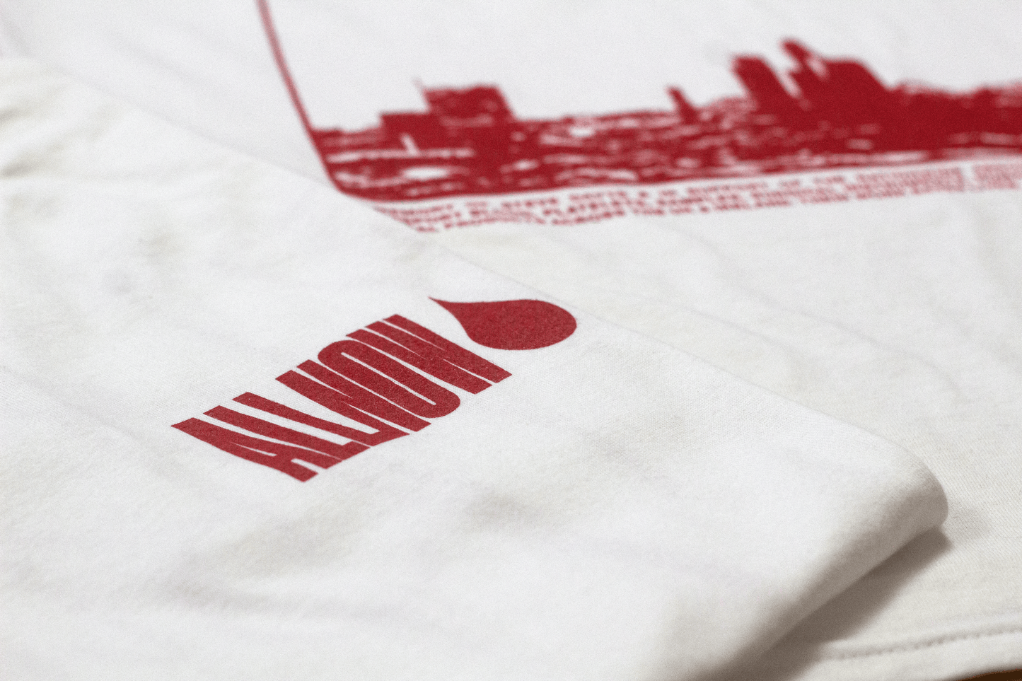 ALL NOW Northern Blood Tshirt - White/Red