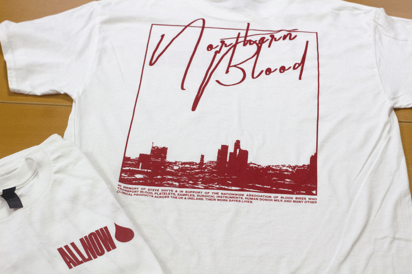 ALL NOW Northern Blood Tshirt - White/Red