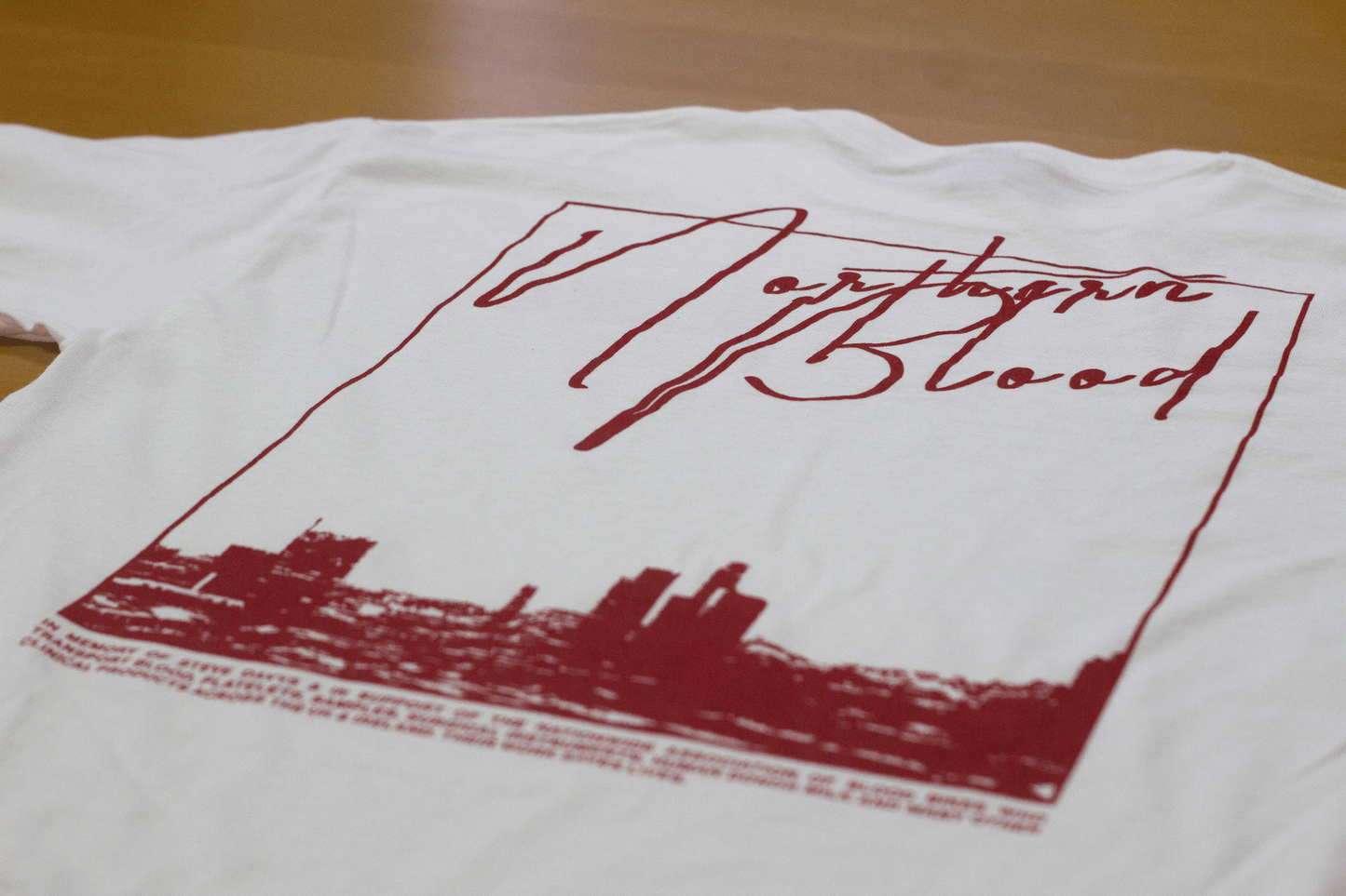 ALL NOW Northern Blood Tshirt - White/Red