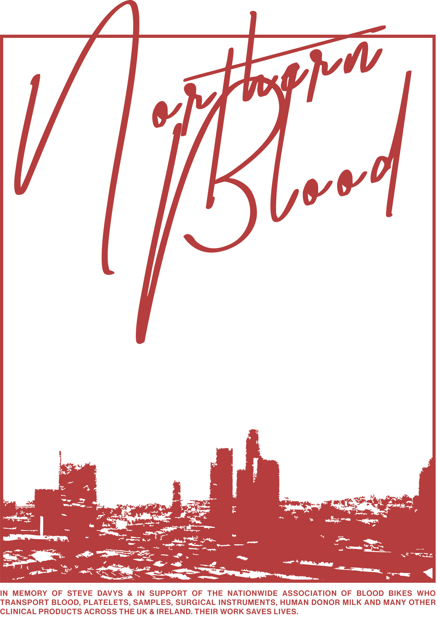 ALL NOW Northern Blood Tshirt - White/Red